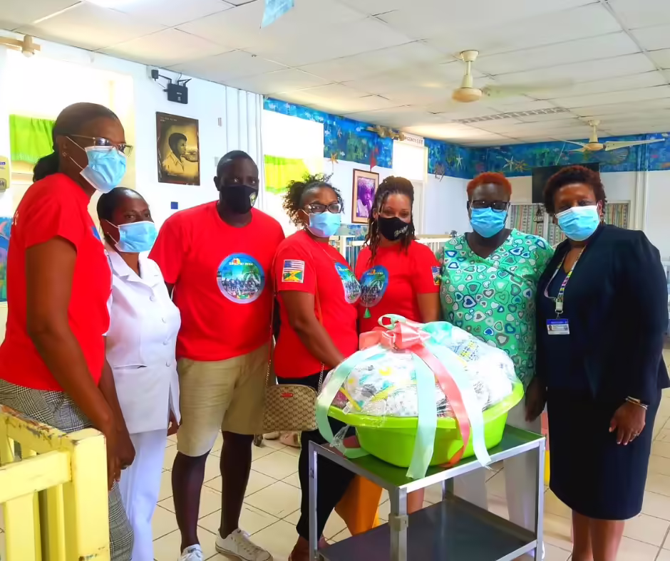 Penny’s of London, Grenada Donation Table