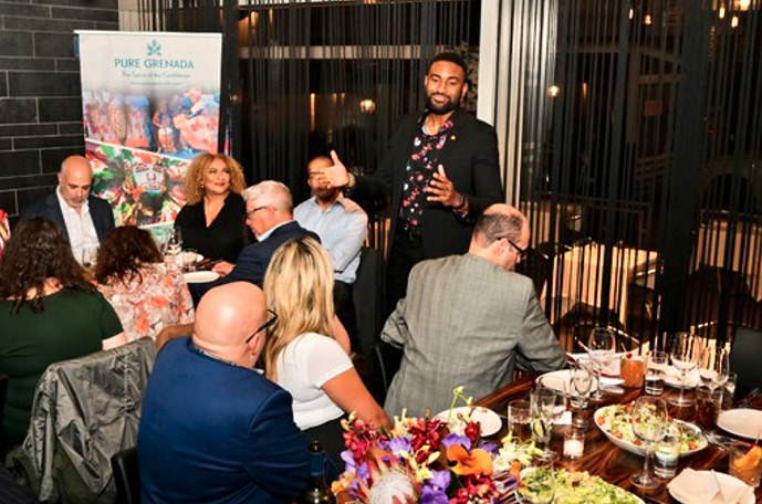 , GRENADA TOURISM AUTHORITY HOSTS DINNER TO INTRODUCE NEW CHAIRMAN TO TRAVEL PARTNERS